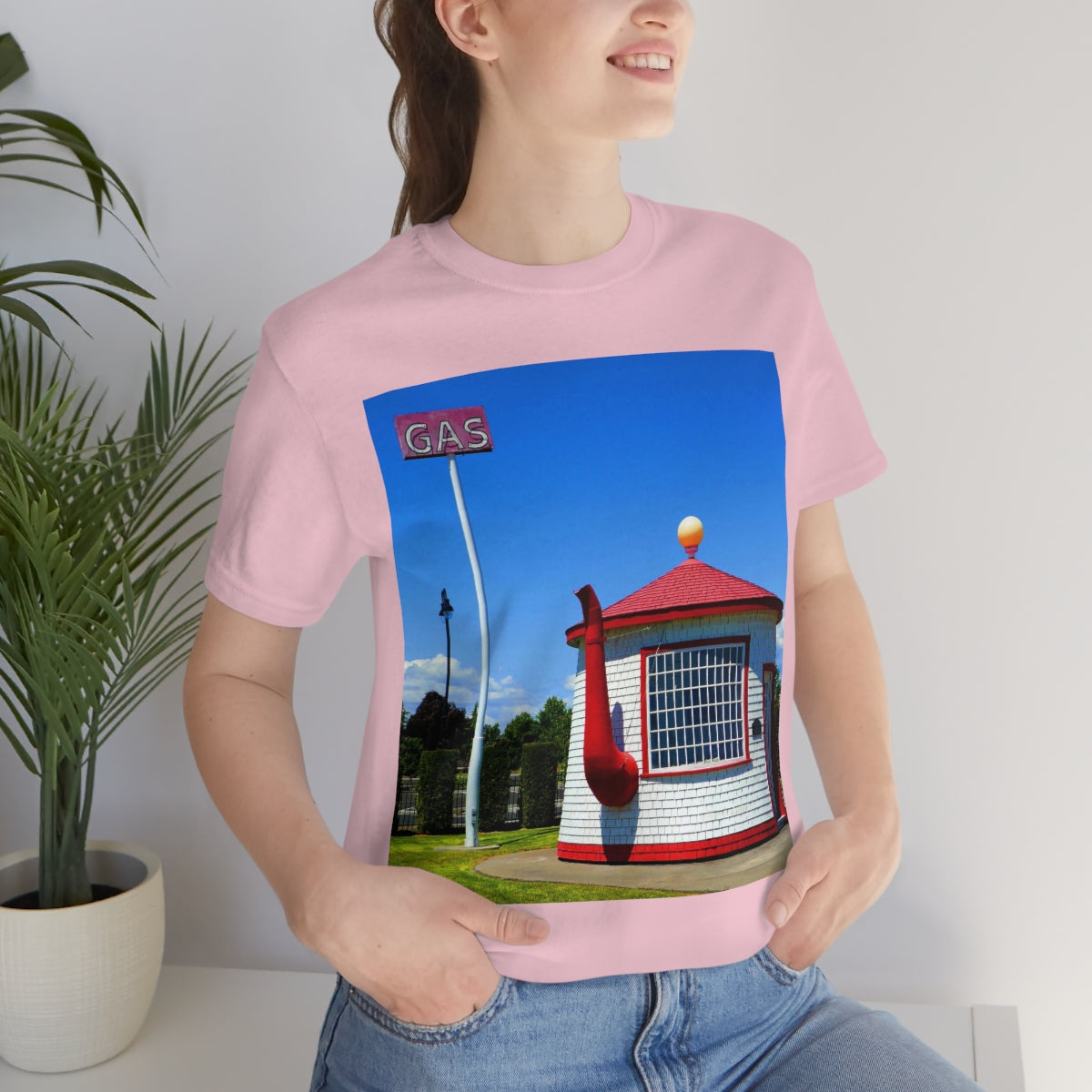 Historic Teapot Dome Service Station - Unisex Jersey Short Sleeve T-Shirt - Fry1Productions