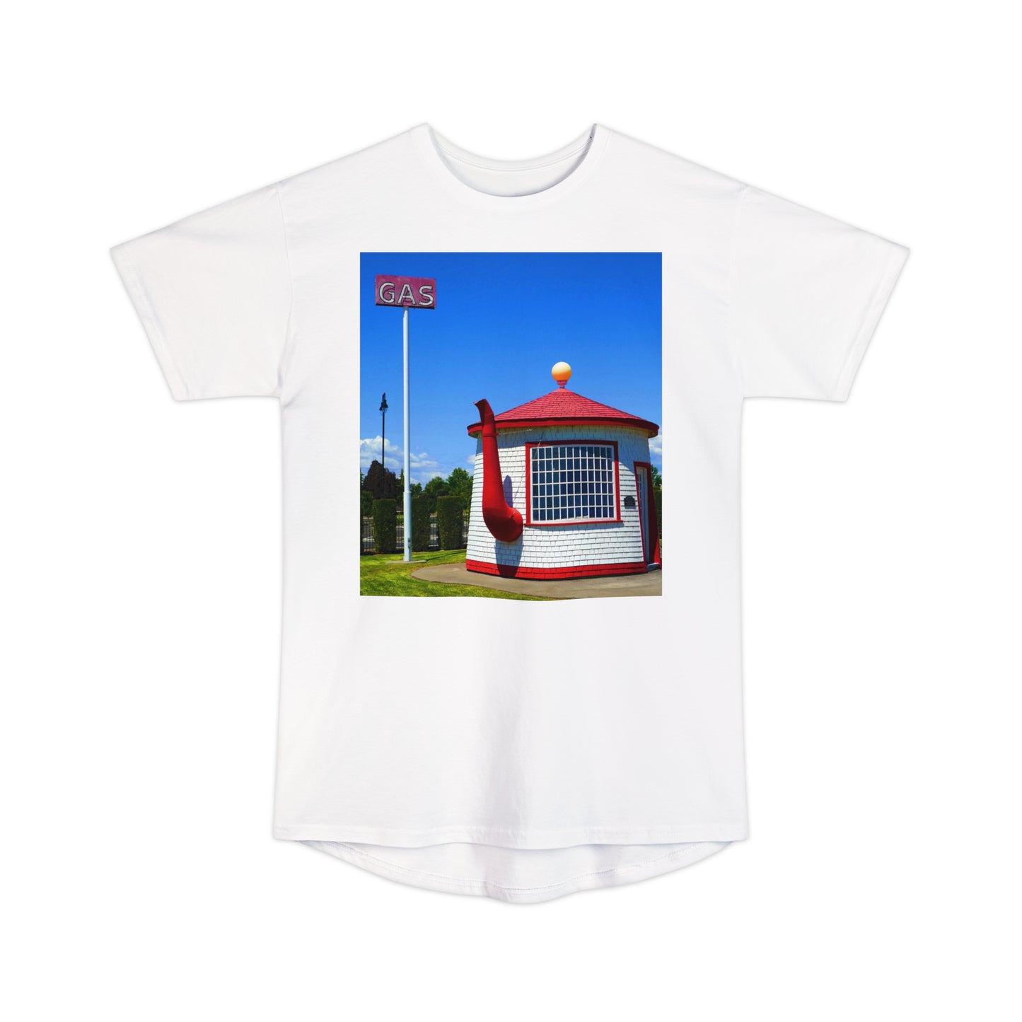 Historic Teapot Dome Service Station - Unisex Long Body Urban T-Shirt - Fry1Productions