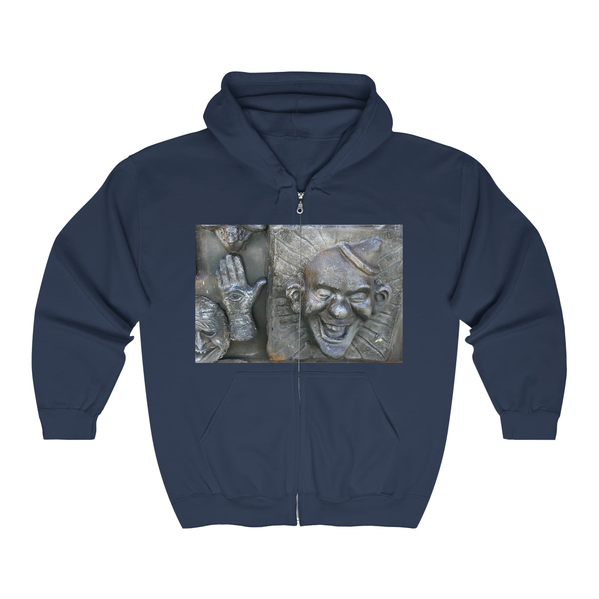 Cosmic Laughter - Unisex Heavy Blend Full Zip Hooded Sweatshirt - Fry1Productions
