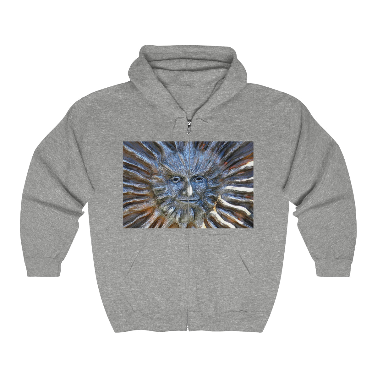 Sun God - Unisex Heavy Blend Full Zip Hooded Sweatshirt - Fry1Productions