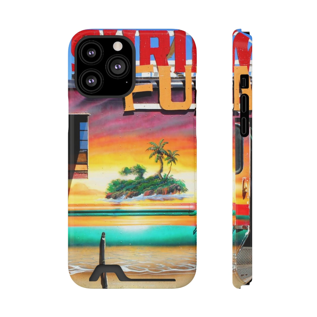"Island Love" - Galaxy S22 S21 & iPhone 13 Case With Card Holder - Fry1Productions