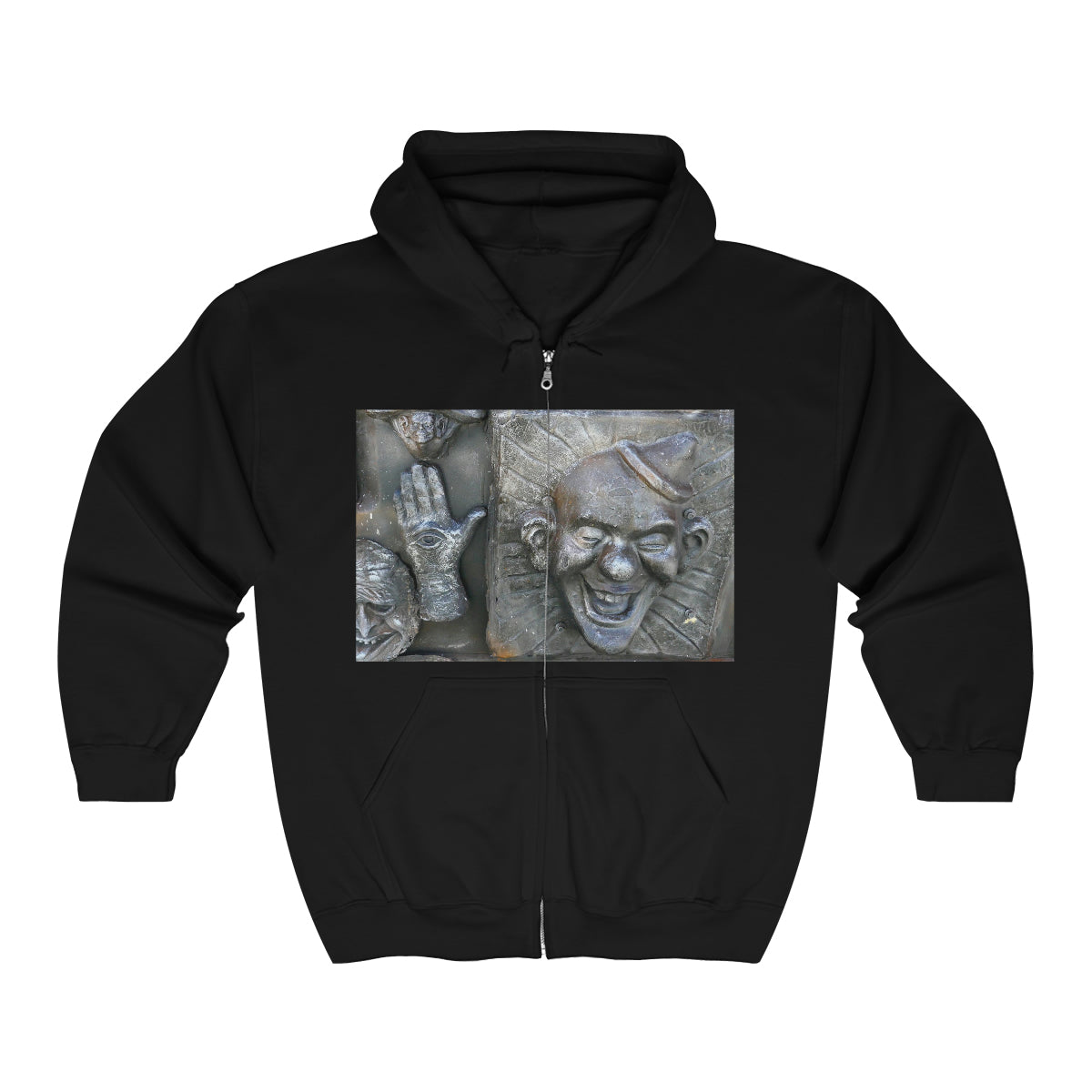 Cosmic Laughter - Unisex Heavy Blend Full Zip Hooded Sweatshirt - Fry1Productions