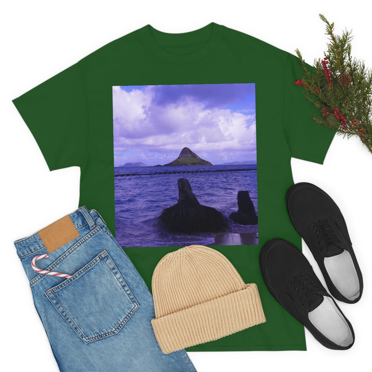 Wade To Chinaman's Hat - Unisex Heavy Cotton Tee - Fry1Productions