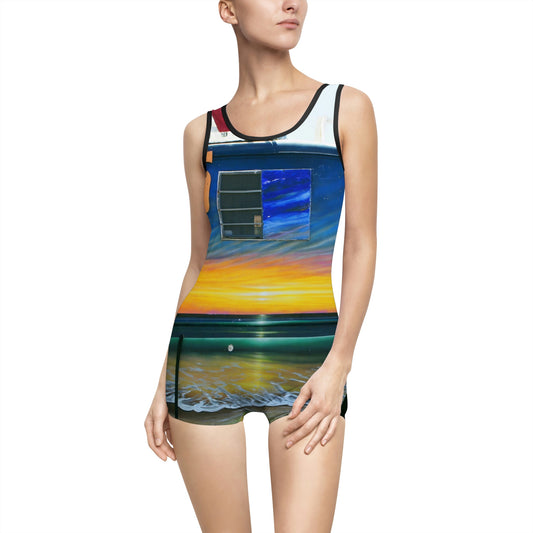 Fumis Aloha - Women's Vintage Swimsuit - Fry1Productions