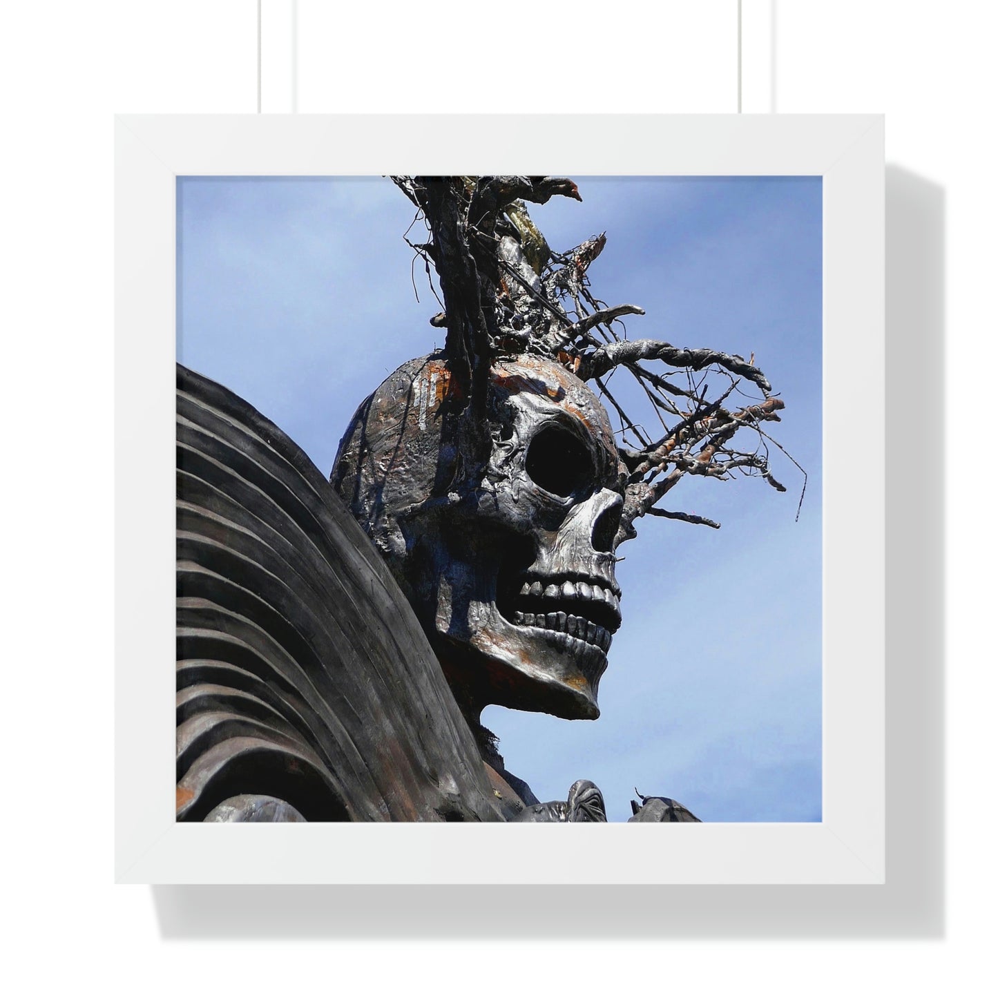 Skull Warrior - Framed Vertical Poster - Fry1Productions