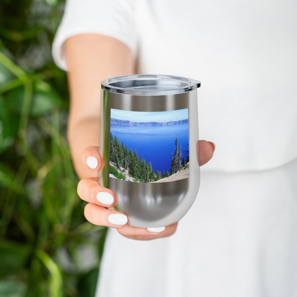 Deep Blue - 12 oz Insulated Wine Tumbler - Fry1Productions