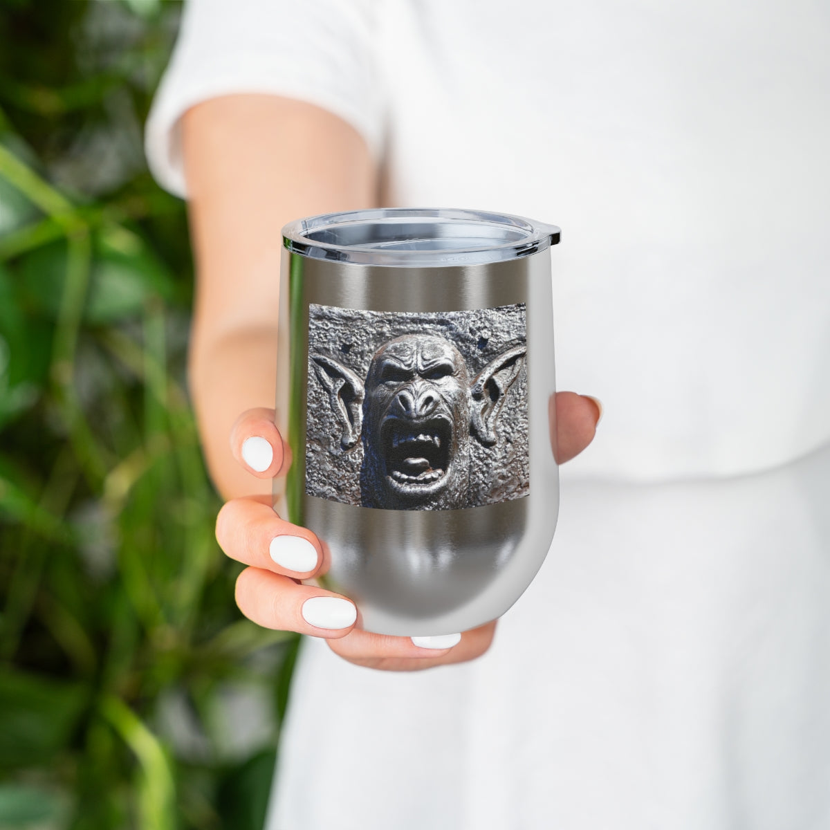 Frenzy Scream - 12 oz Insulated Wine Tumbler - Fry1Productions