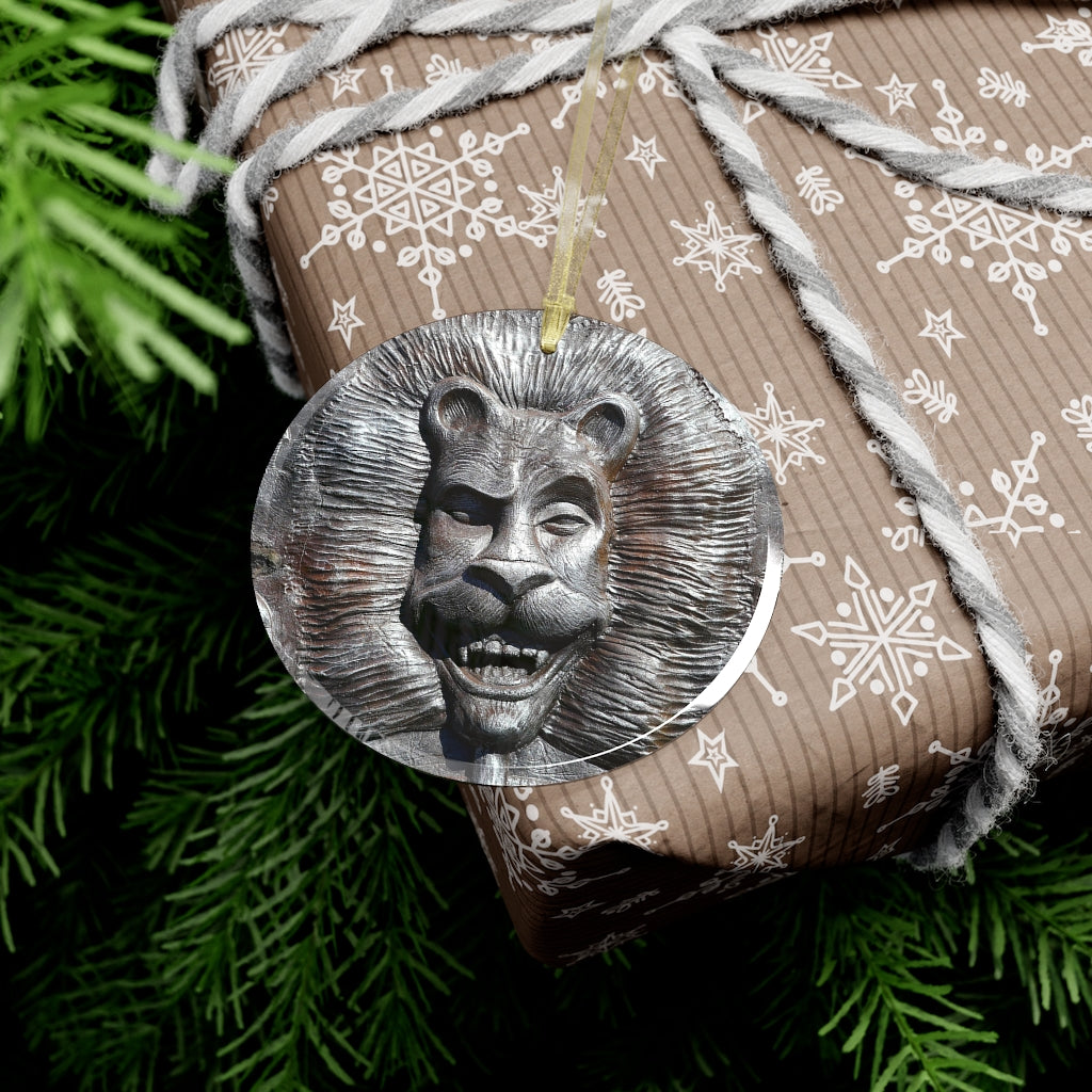 Lion's Friends Forever - Glass Ornament - Fry1Productions