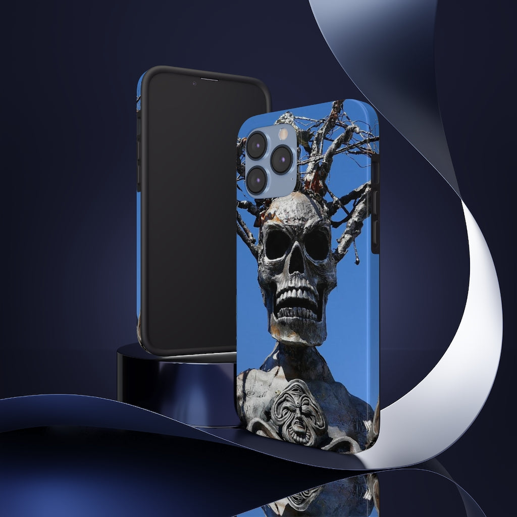 "Skull Warrior Stare" - iPhone Tough Case - Fry1Productions