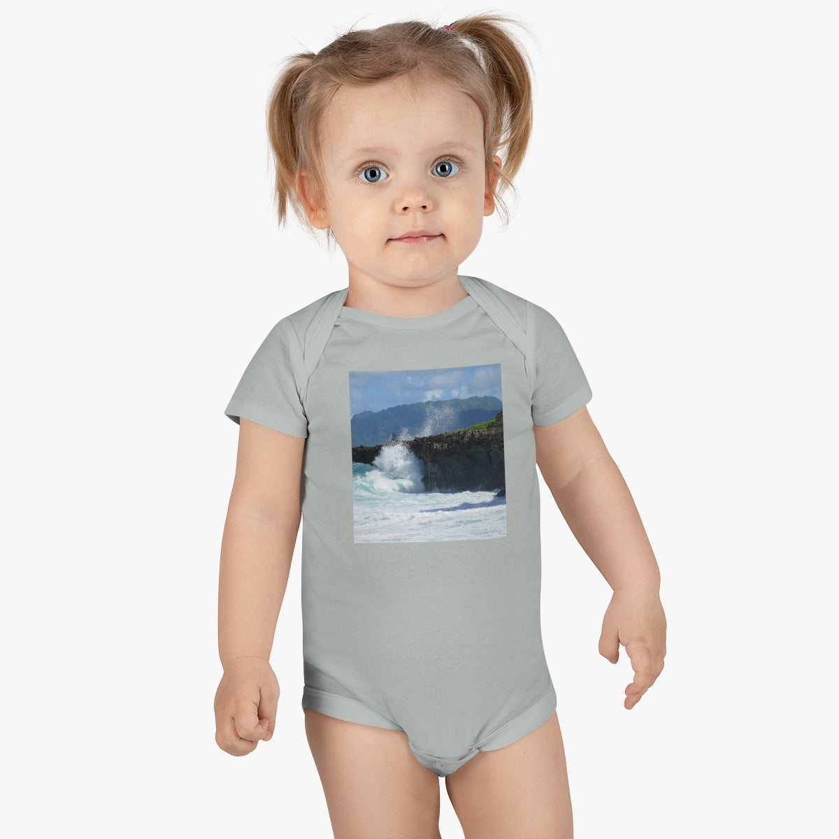 Rockin Surfer's Rope - Baby Short Sleeve Onesie - Fry1Productions