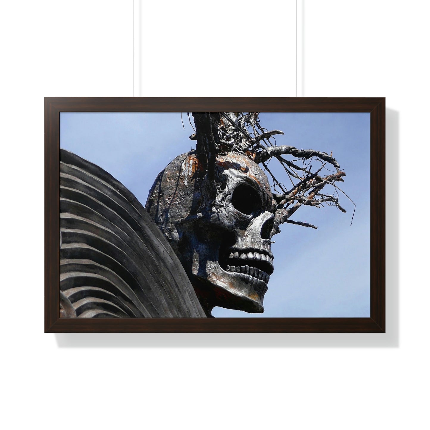 Skull Warrior - Framed Horizontal Poster - Fry1Productions