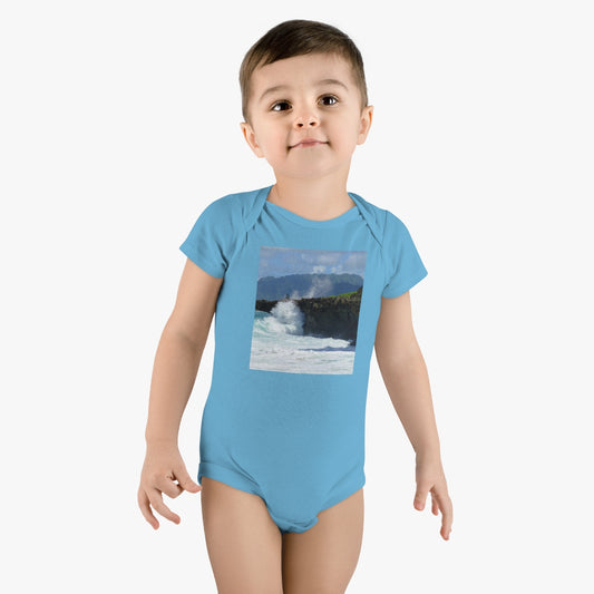 Rockin Surfer's Rope - Baby Short Sleeve Onesie - Fry1Productions