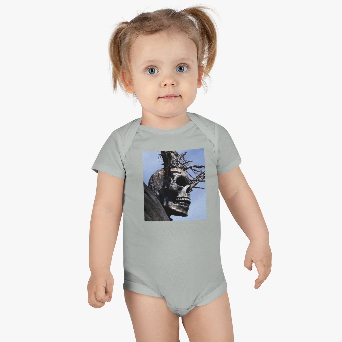 Skull Warrior - Baby Short Sleeve Onesie - Fry1Productions
