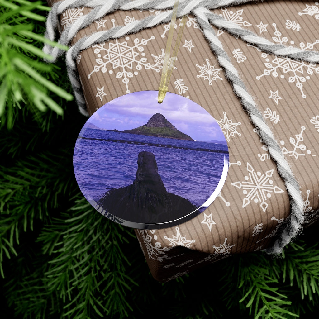 Wade To Chinaman's Hat - Glass Ornament - Fry1Productions