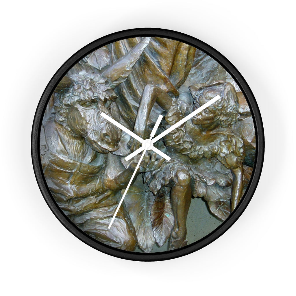 "Flight Love" - 10" Wooden Frame Wall Clock - Fry1Productions