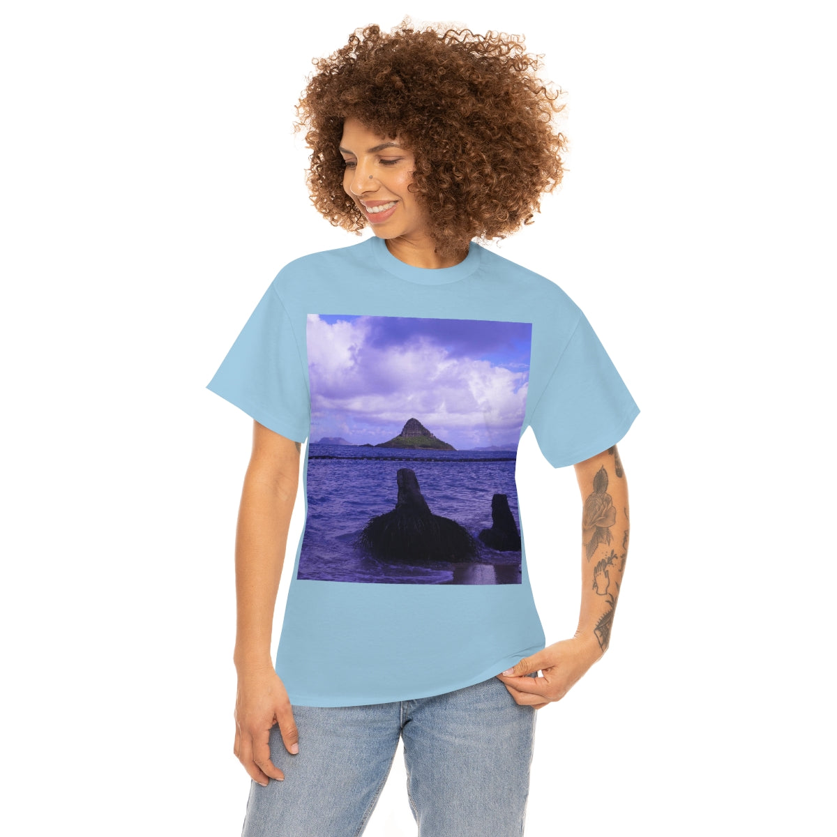 Wade To Chinaman's Hat - Unisex Heavy Cotton Tee - Fry1Productions