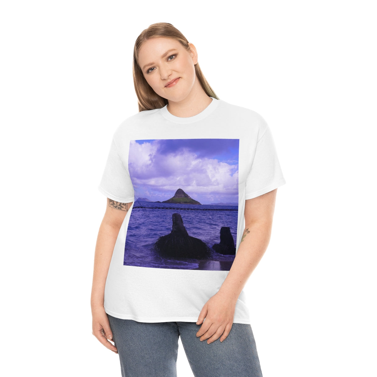 Wade To Chinaman's Hat - Unisex Heavy Cotton Tee - Fry1Productions