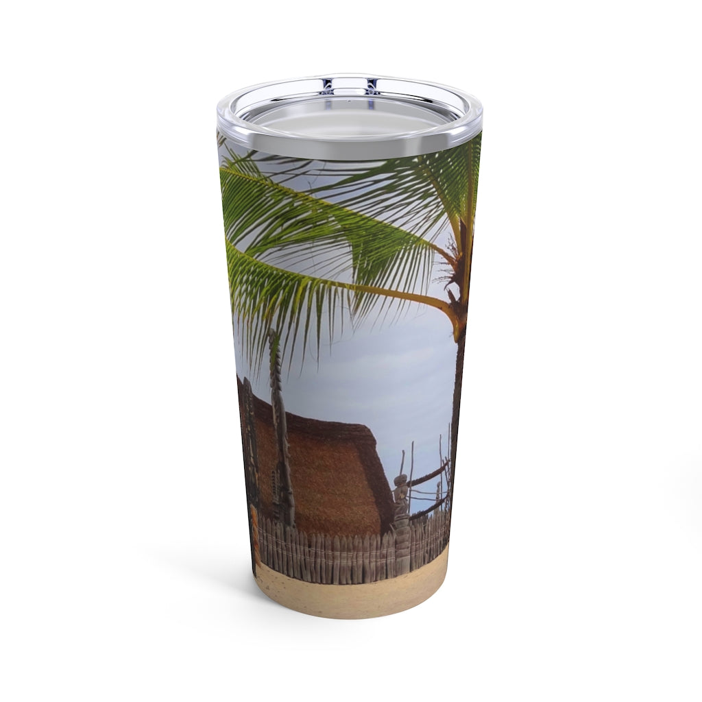 "Florescence Hale O Keawe" - Stainless Steel Tumbler 20 oz - Fry1Productions