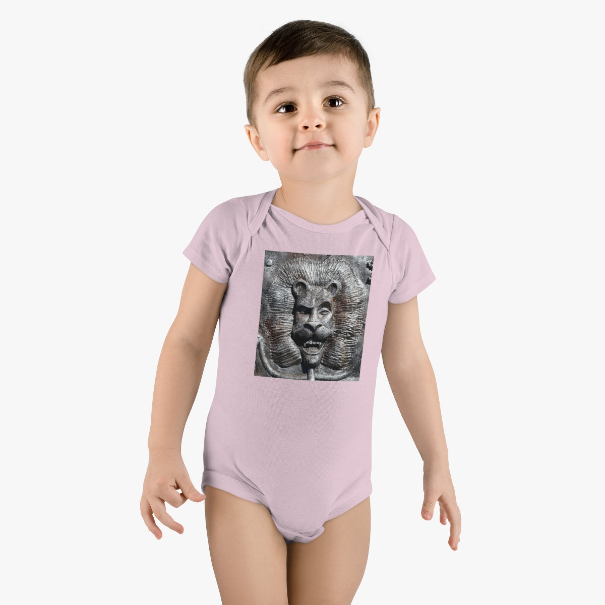 Lion's Friends Forever - Baby Short Sleeve Onesie - Fry1Productions