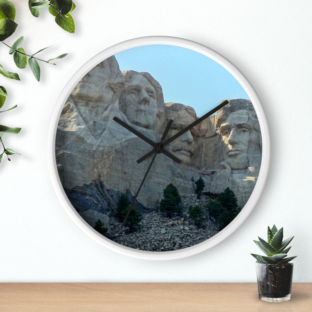 "History Remembered Forever" - 10" Wooden Frame Wall Clock - Fry1Productions