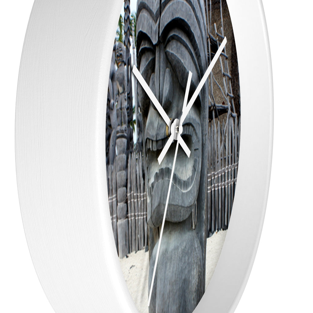 "Fierce Guardian" - 10" Wooden Frame Wall Clock - Fry1Productions
