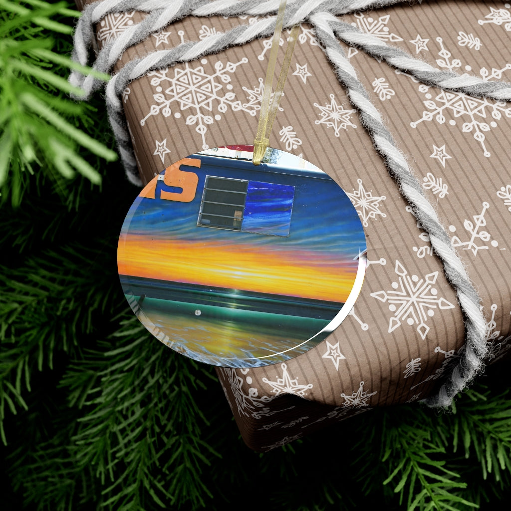 Fumis Aloha - Glass Ornament - Fry1Productions