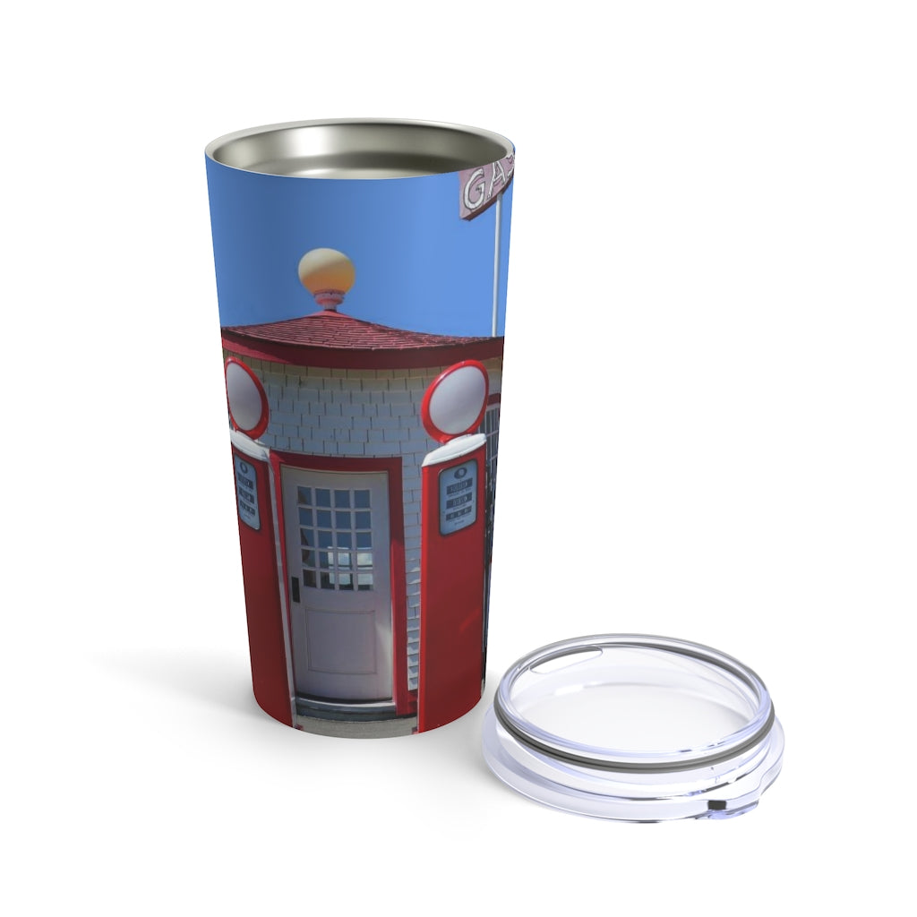 "Awesome Teapot Dome Service Station" - Stainless Steel Tumbler 20oz - Fry1Productions