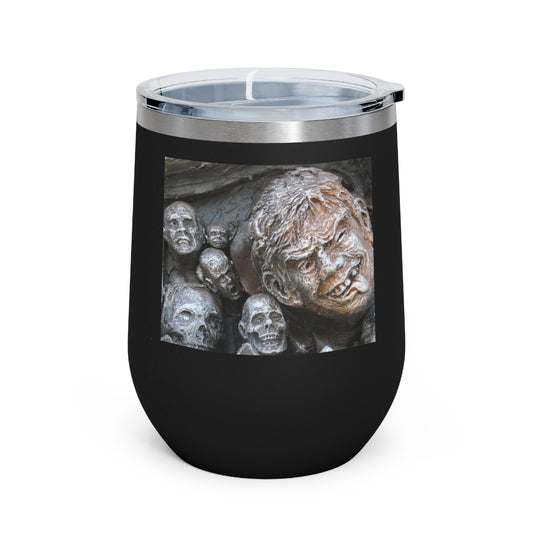 Waiting for the King - 12 oz Insulated Wine Tumbler - Fry1Productions
