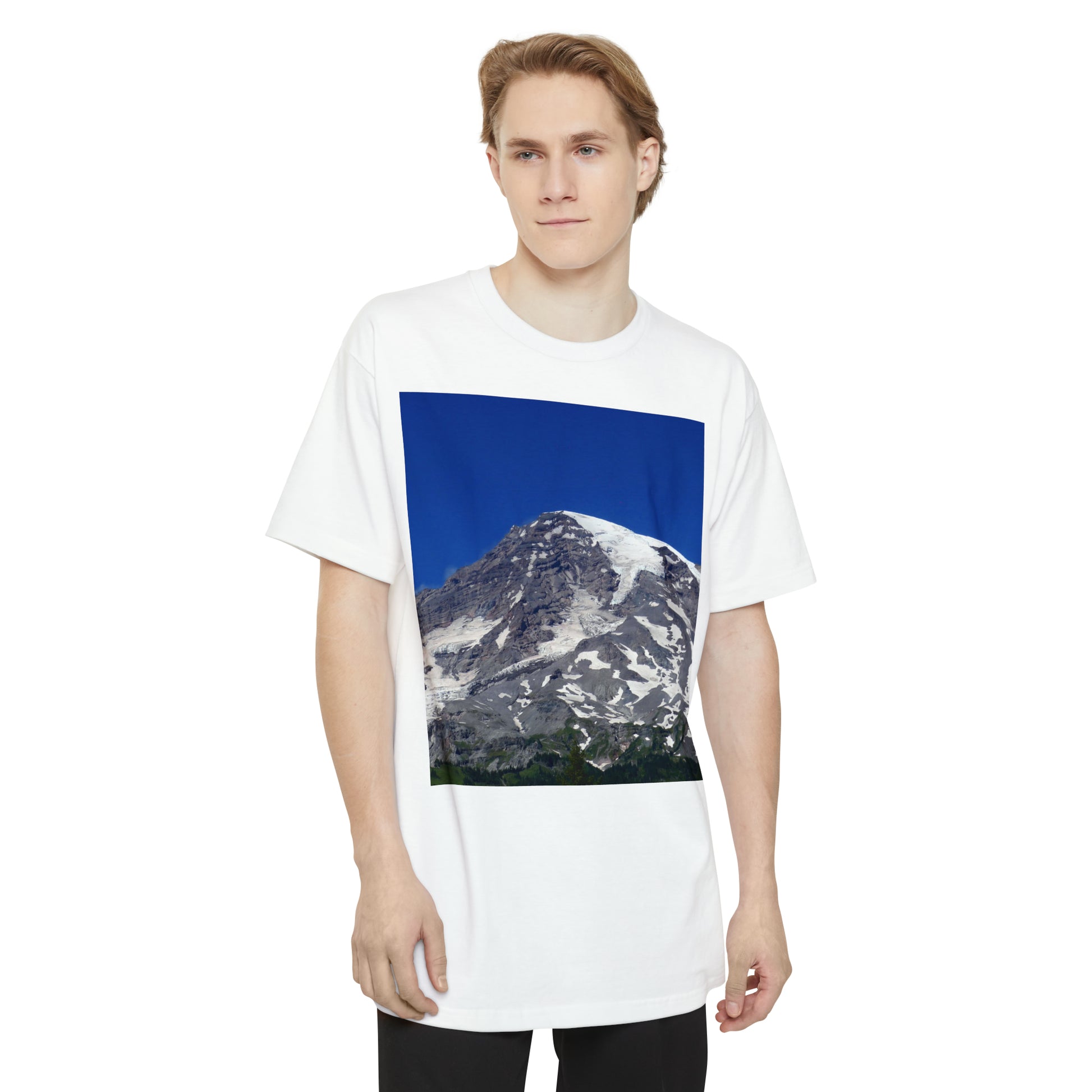 Majestic Mt. Rainier - Unisex Tall Beefy T-Shirt - Fry1Productions