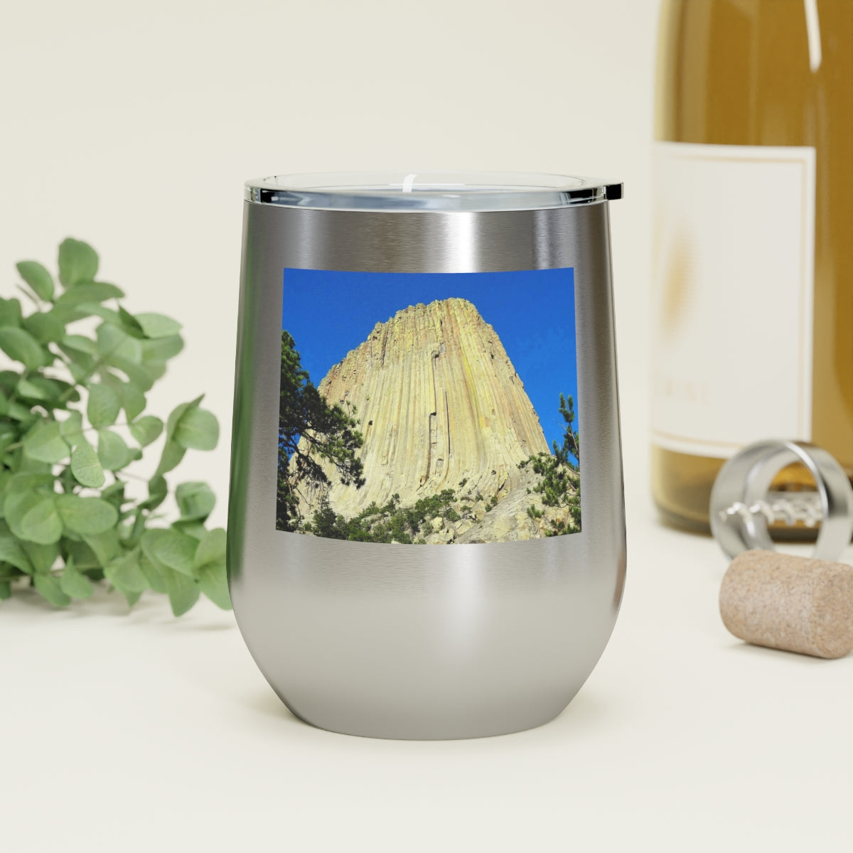 Reaching Heaven - 12 oz Insulated Wine Tumbler - Fry1Productions