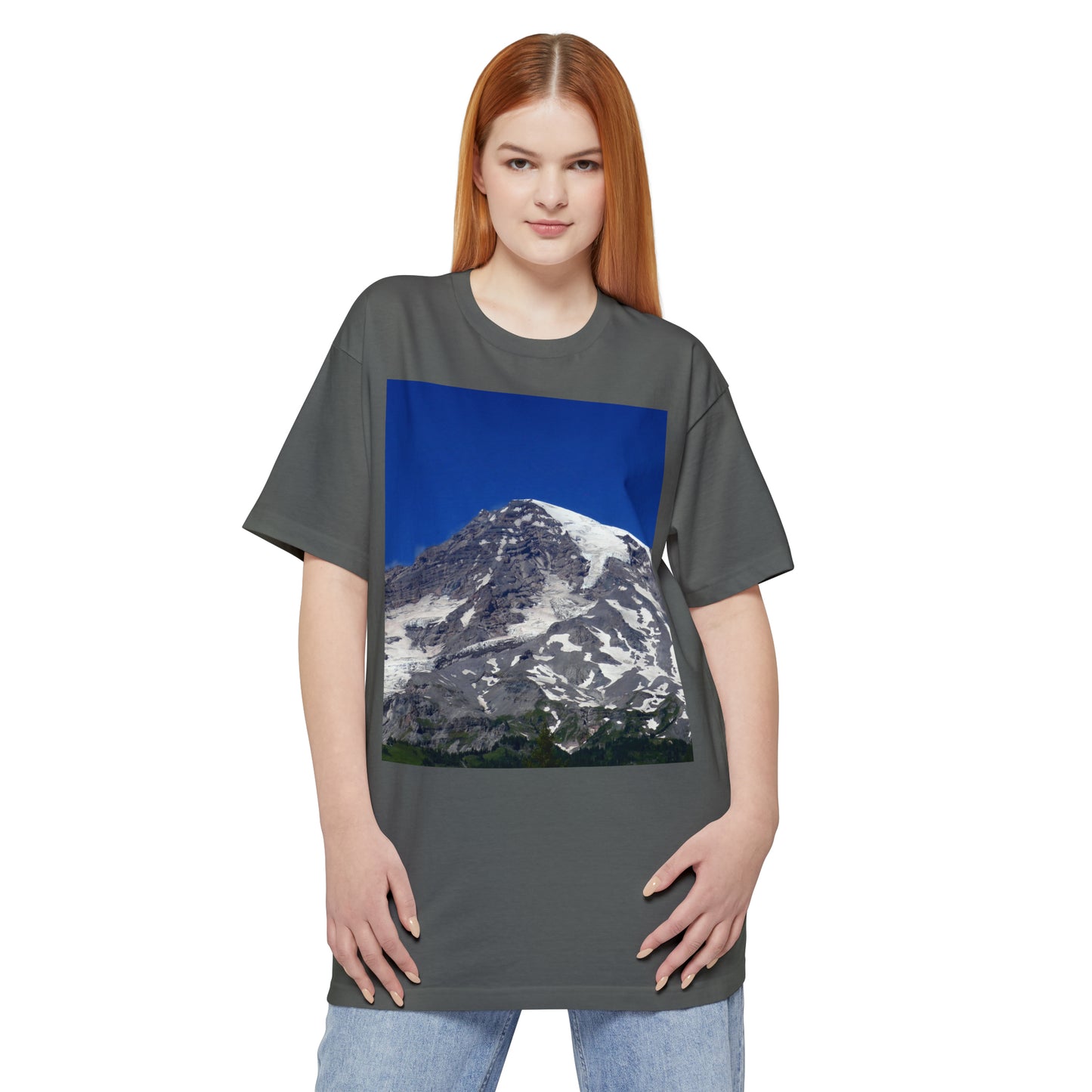 Majestic Mt. Rainier - Unisex Tall Beefy T-Shirt - Fry1Productions