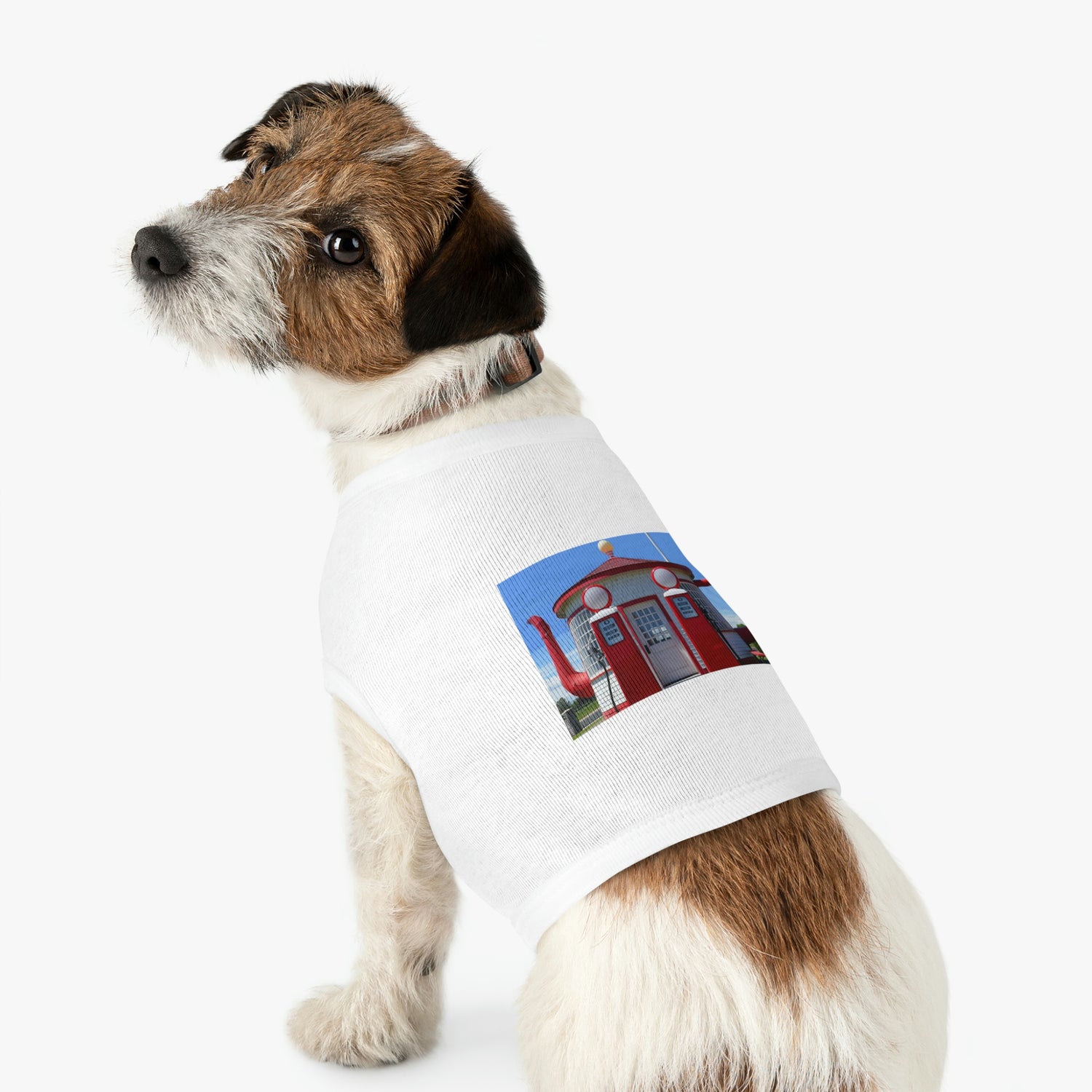 Awesome Teapot Dome Service Station - Pet Tank Top - Fry1Productions