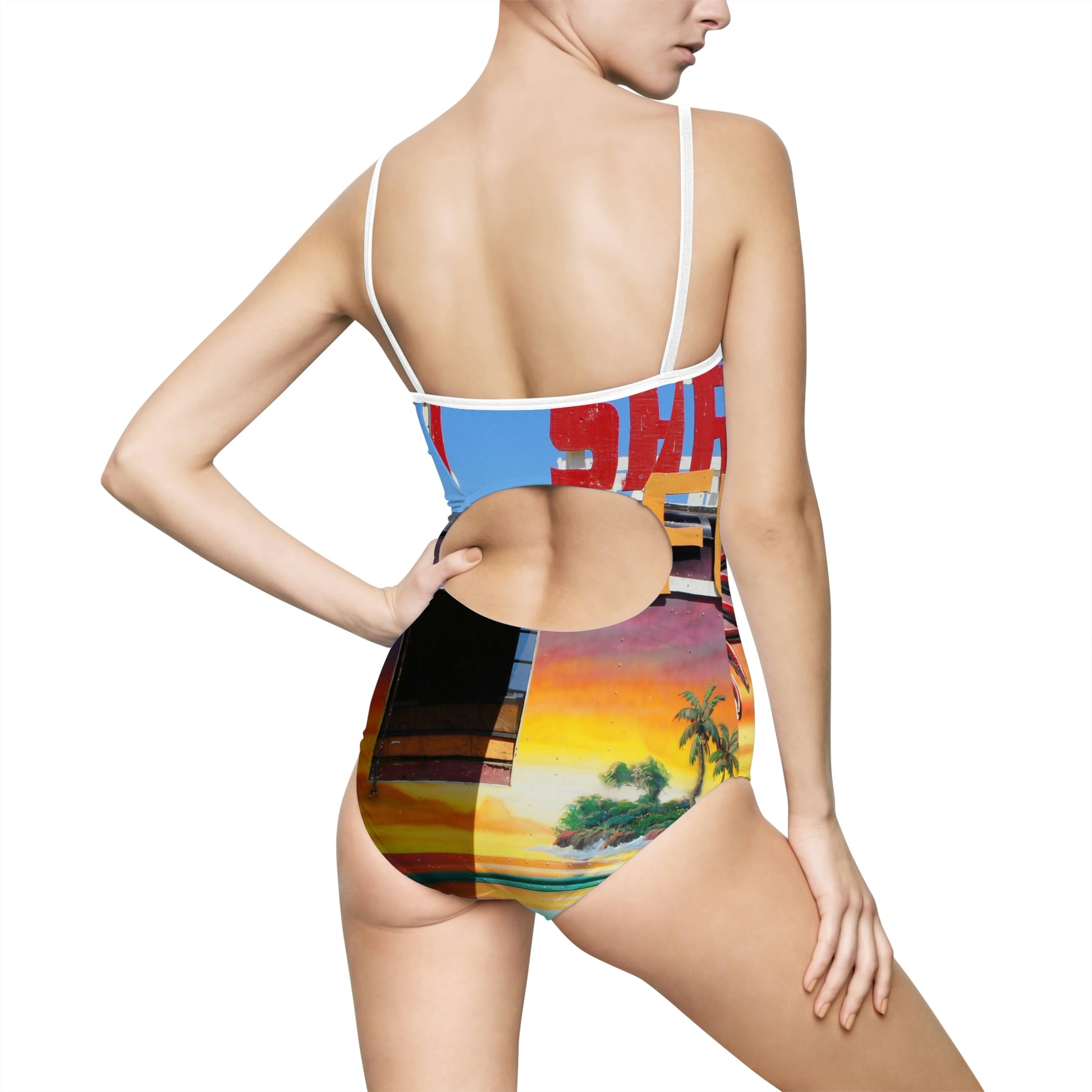 Island Love - Women's One-Piece Swimsuit - Fry1Productions