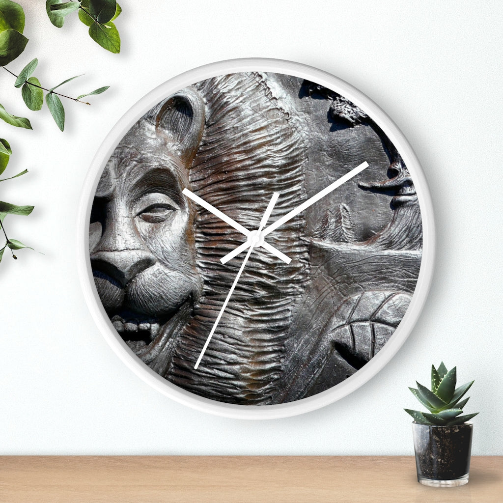 "Lion's Friends Forever v3 " - 10" Wooden Frame Wall Clock - Fry1Productions