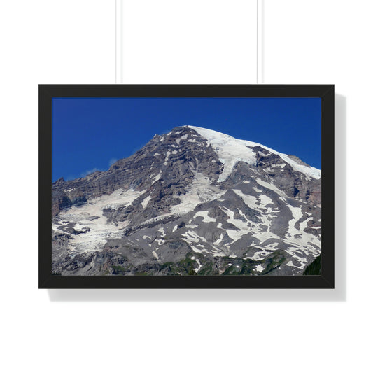 Majestic Mt. Rainier - Framed Horizontal Poster - Fry1Productions