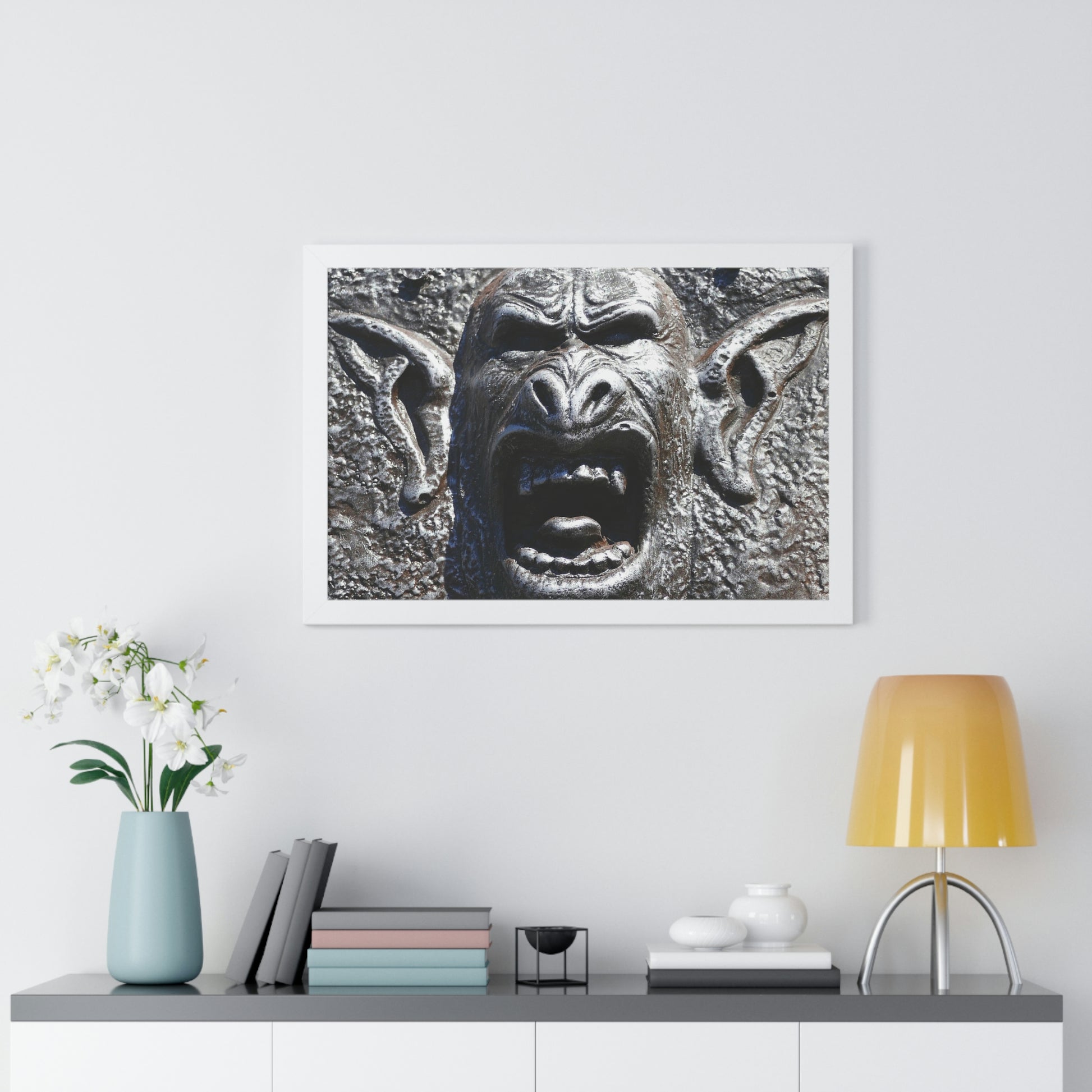 Frenzy Scream - Framed Horizontal Poster - Fry1Productions