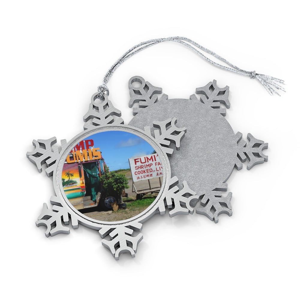 Kaulana Delights - Pewter Snowflake Ornament - Fry1Productions