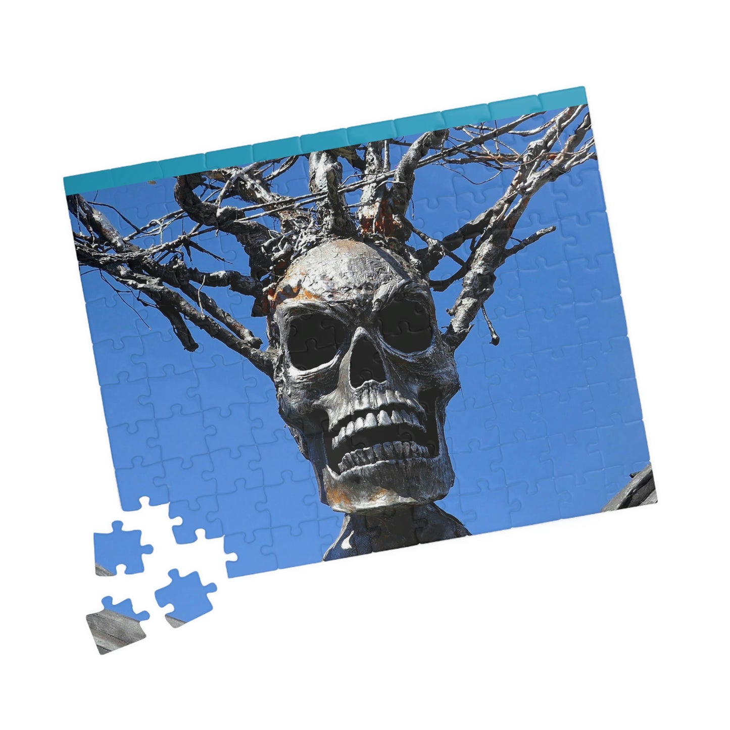 Skull Warrior Stare - Puzzle, Horizontal (110, 252, 500, 1014-piece) - Fry1Productions