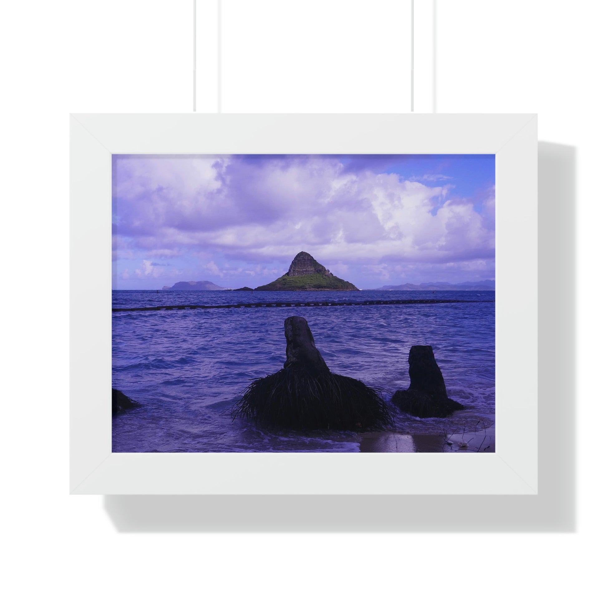 Wade To Chinaman's Hat - Framed Horizontal Poster - Fry1Productions