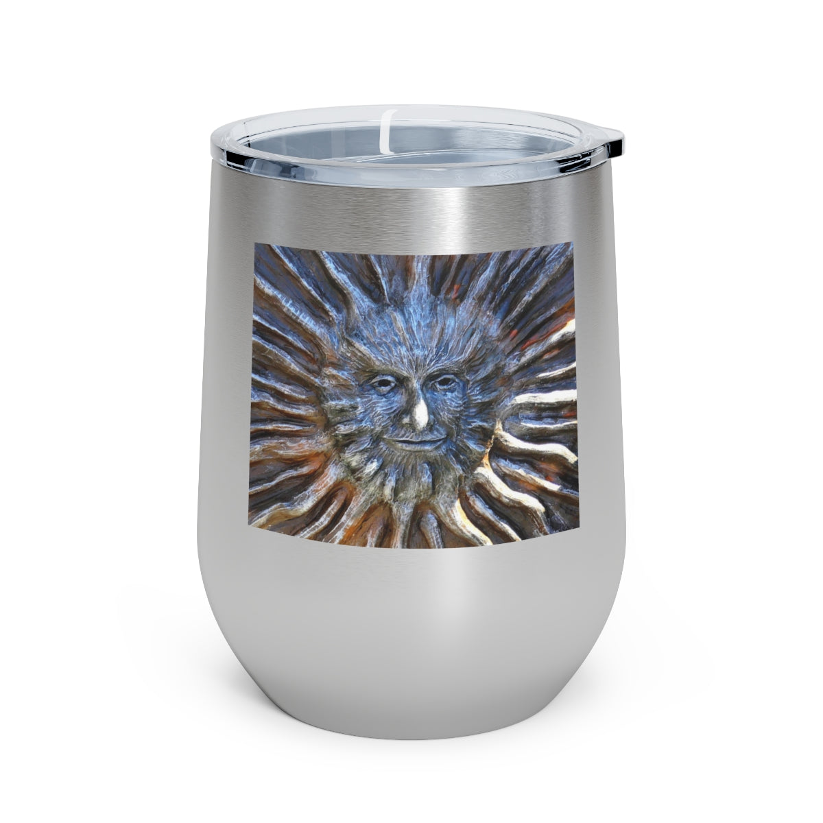 Sun God - 12 oz Insulated Wine Tumbler - Fry1Productions