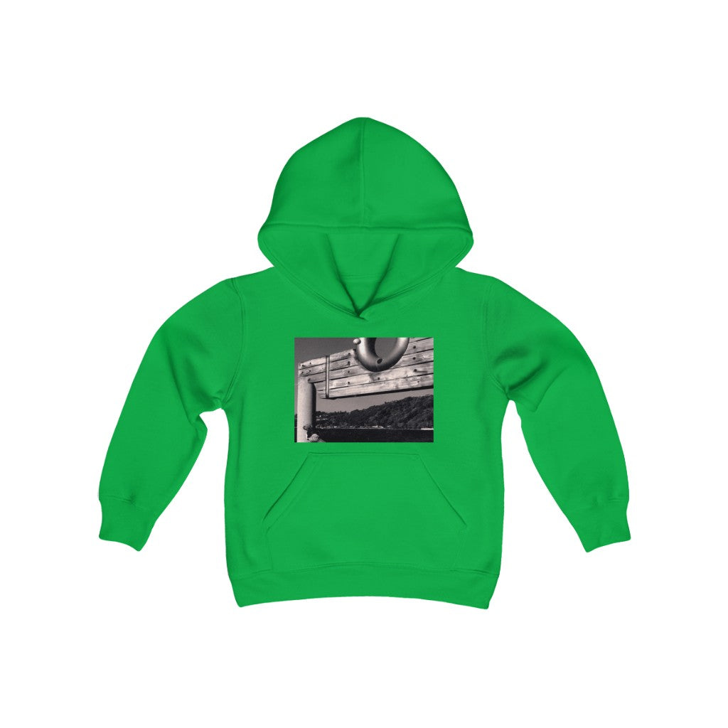 "Great Throw" - Youth Heavy Blend Hooded Sweatshirt - Fry1Productions