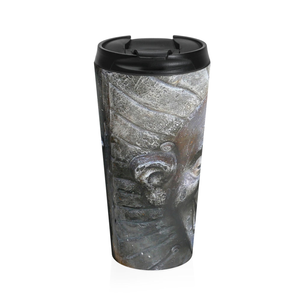 "Cosmic Laughter" - Stainless Steel Travel Mug 15 oz - Fry1Productions
