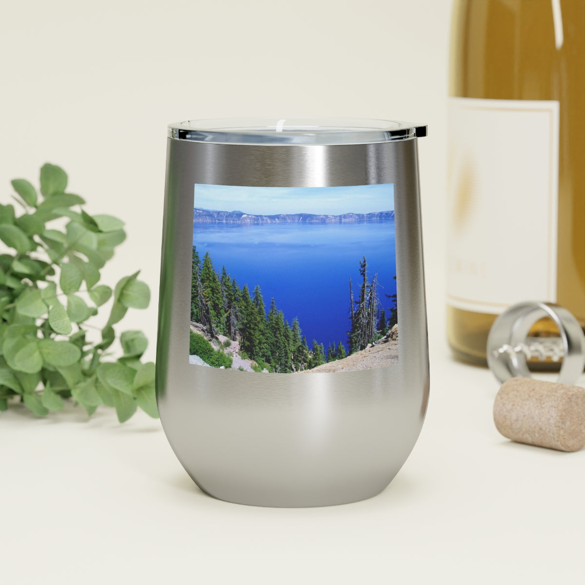 Deep Blue - 12 oz Insulated Wine Tumbler - Fry1Productions