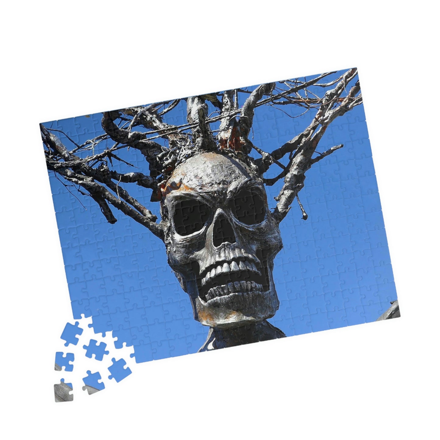 Skull Warrior Stare - Puzzle, Horizontal  (110, 225, 500, 1014, piece) - Fry1Productions