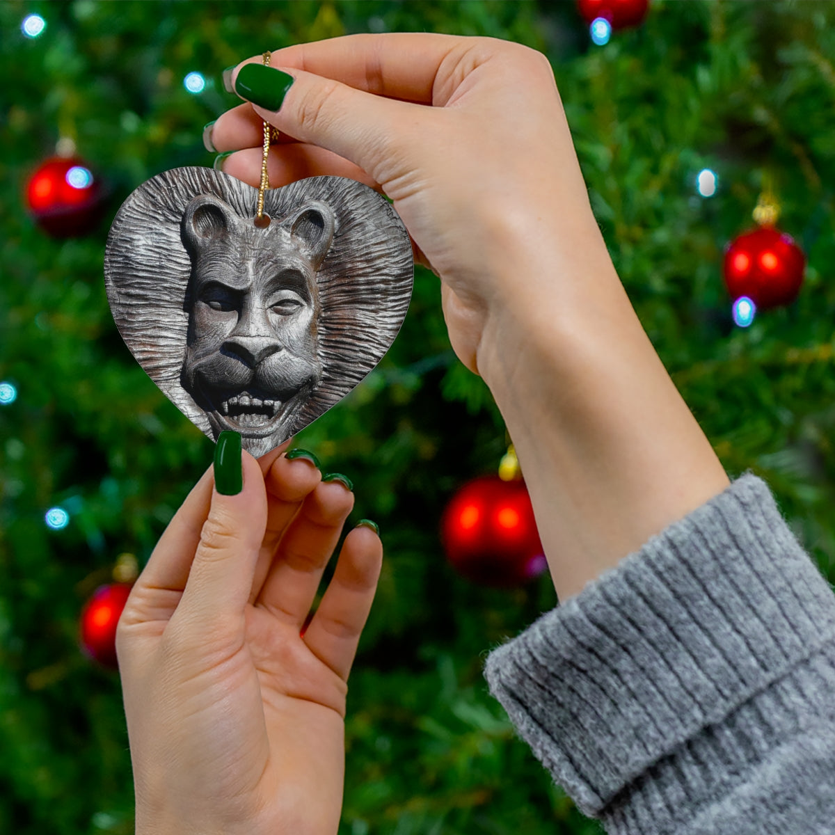 Lion's Friends Forever - Ceramic Ornaments - Fry1Productions