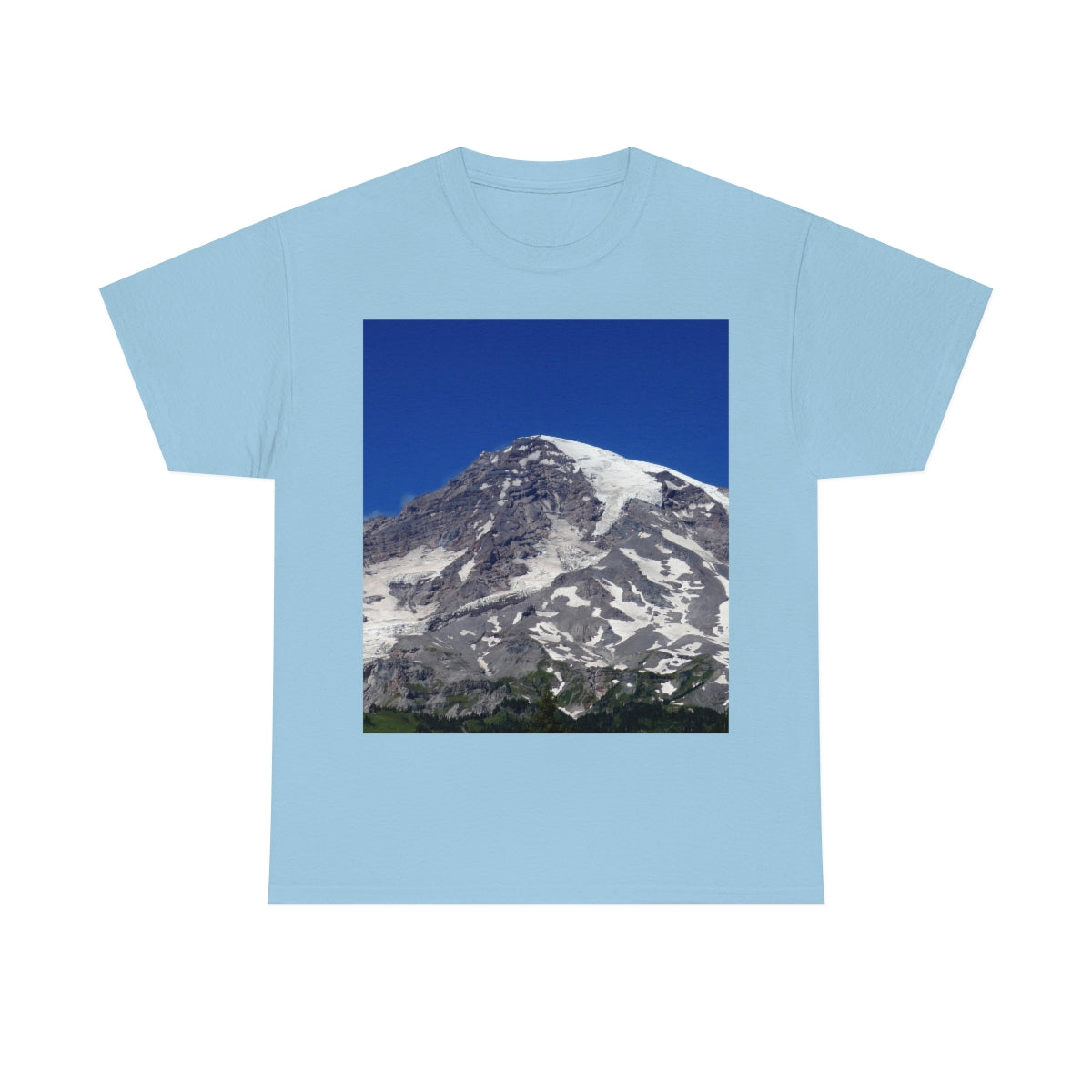 Majestic Mt. Rainier - Unisex Heavy Cotton Tee - Fry1Productions