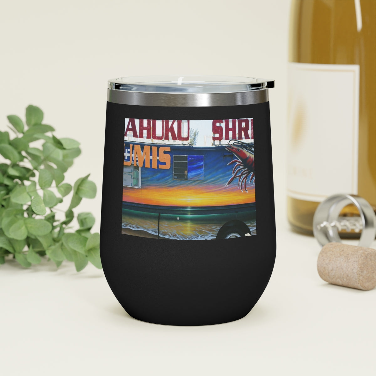 Fumis Aloha - 12 oz Insulated Wine Tumbler - Fry1Productions