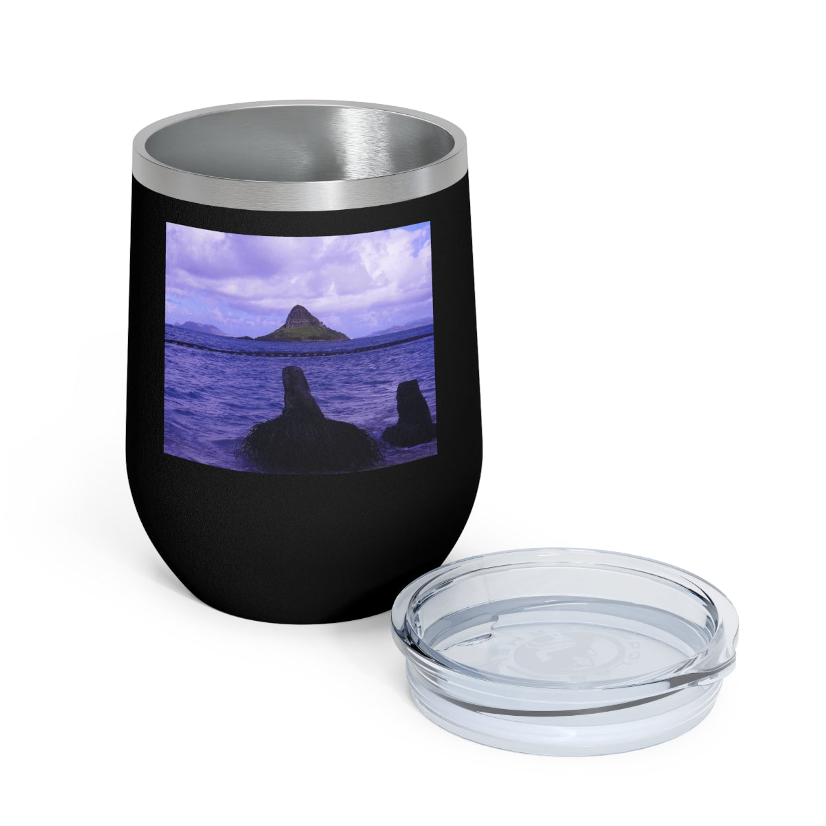 Wade To Chinaman's Hat - 12 oz Insulated Wine Tumbler - Fry1Productions