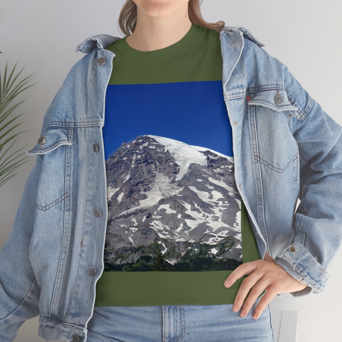 Majestic Mt. Rainier - Unisex Heavy Cotton Tee - Fry1Productions