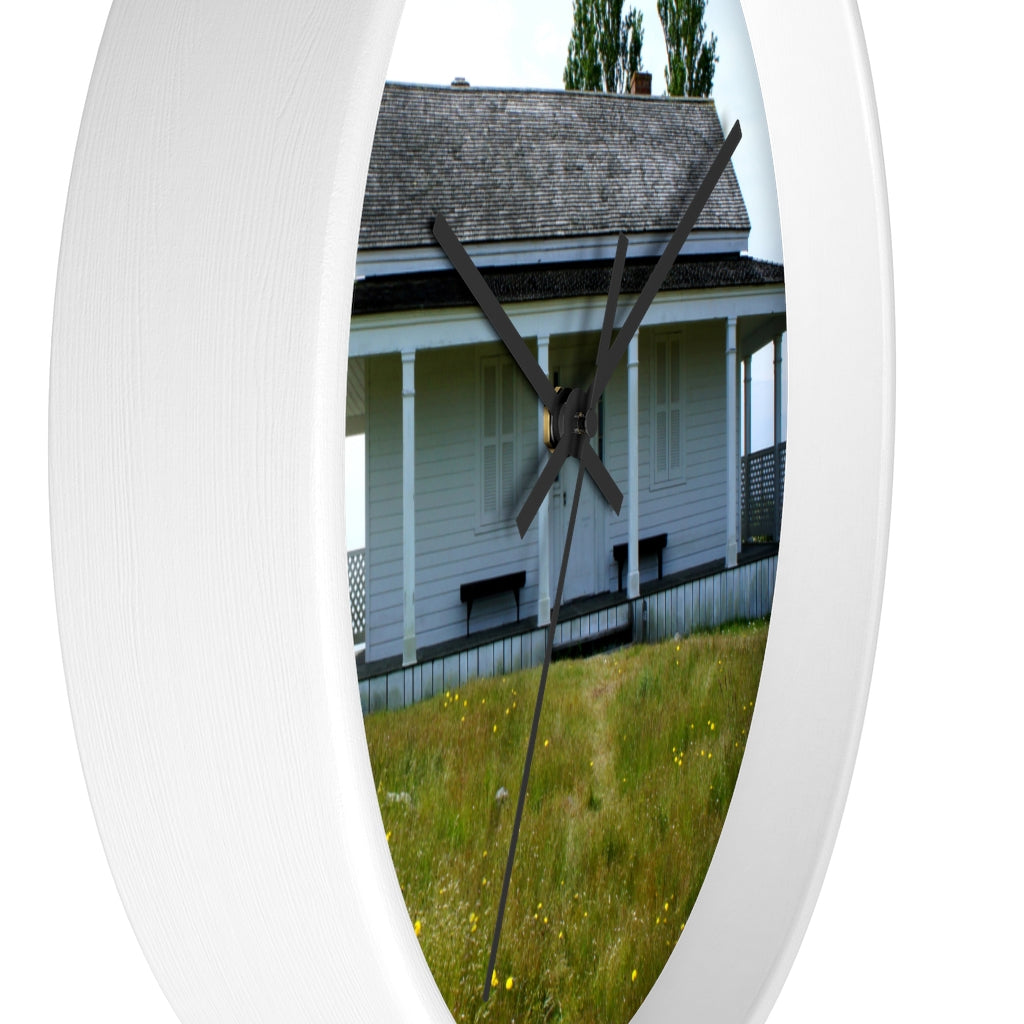 "Tenacious Sentinel" - 10" Wooden Frame Wall Clock - Fry1Productions